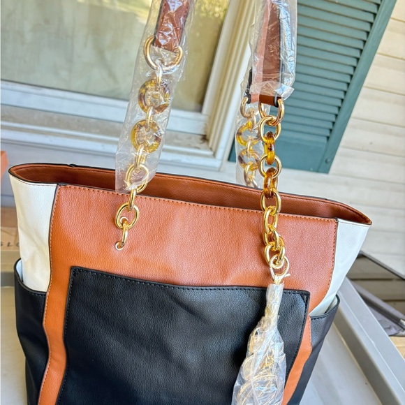 MKF Collection Rochelle Color Block Tote - Picture 11 of 11